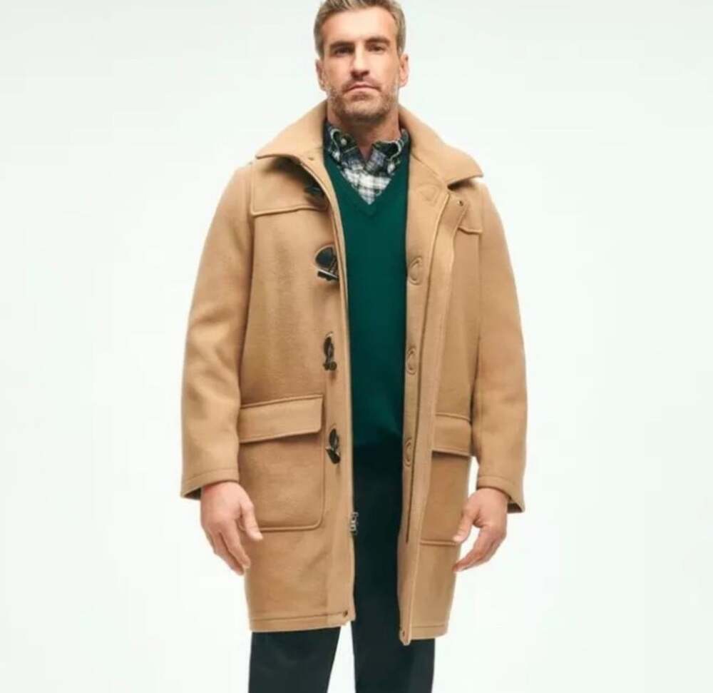 Brooks Brothers Wool Twill Hooded Duffel Coat. Pc 71